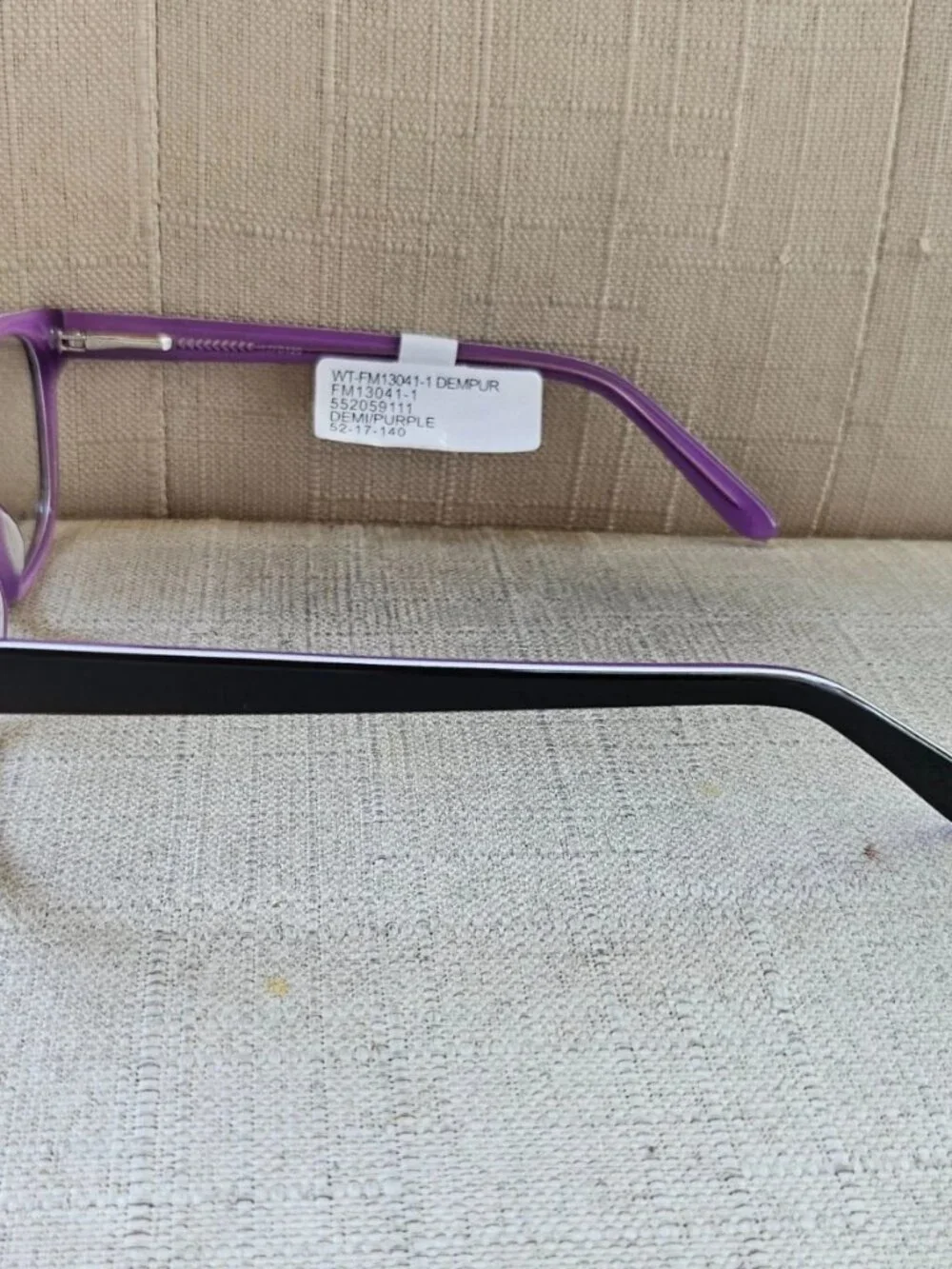 Wall Mart Eyeglasses Frame Unisex Tortoise Brown/Purple Tone Eyewear Glasses $54